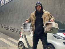 "Закрывать животных в доме и уезжать – это очень странное решение". Суровцев рассказал, как вывозит из Ирпеня оставленных хозяевами котов