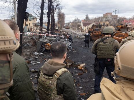 Зеленский посетил освобожденную от российских оккупантов Бучу. Фоторепортаж