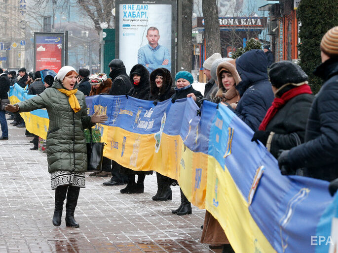Число украинцев, считающих себя “одним народом” с россиянами, уменьшилось в пять раз менее чем за год – опрос