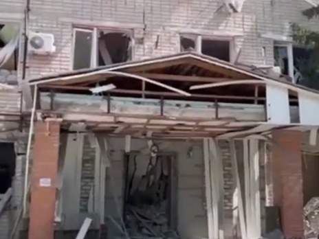 Геращенко опубликовал видео разрушенного взрывом отдела полиции Кременной, где погибли коллаборанты 