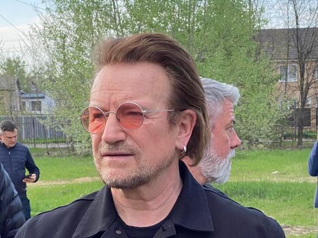 Боно из U2 посетил освобожденную от российских оккупантов Бучу. Фото
