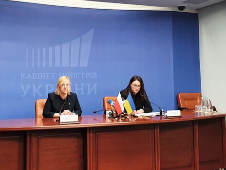 18 мая Свириденко (справа) провела встречу в Киеве с министром климата и окружающей среды Польши Москвой