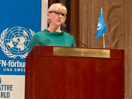 В Киев прибыла глава МИД Швеции обсудить агрессию РФ и украинские реформы