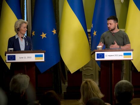 Сейчас решающее время не только для Украины, но и для ЕС, отметил на брифинге с главой Еврокомиссии Зеленский