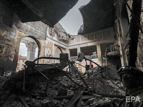 Драмтеатр в Мариуполе был разрушен бомбардировкой в марте