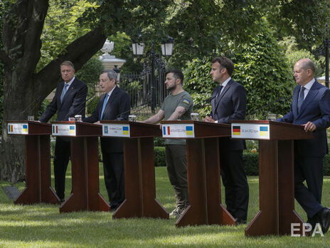Больше оружия, санкций и поддержки. Зеленский рассказал, о чем говорил с лидерами Франции, Германии, Италии и Румынии
