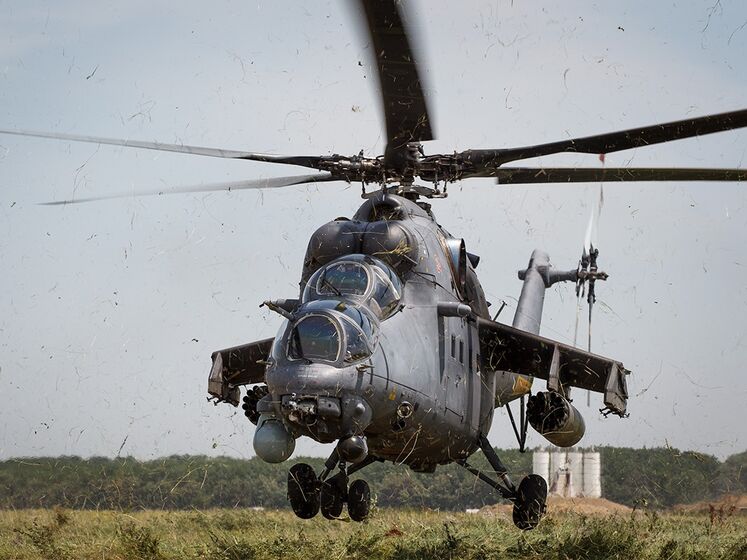 "Залишки догоряють у полях". Бійці тероборони ЗСУ збили вертоліт Мі-35М окупантів у Донецькій області. Відео