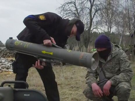 Минобороны Украины показало видео работы французского противотанкового комплекса Milan-2