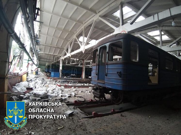 В Харькове ракетным ударом частично разрушено депо метрополитена
