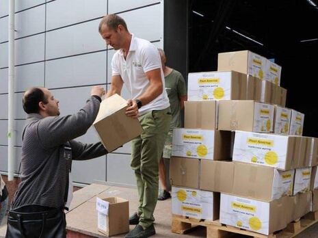 Продукти від Фонду Ріната Ахметова прибули в Полтавську область