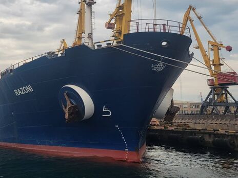 Вихід першого судна з порту Одеси 