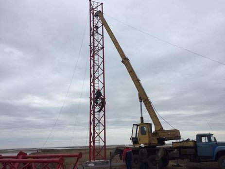 В Чонгаре началось строительство 150-метровой башни для трансляции на оккупированный Крым и юг Херсонской области
