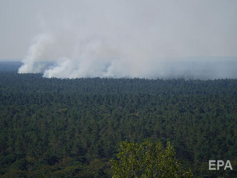 В пригороде Берлина взорвался склад боеприпасов и начался сильный пожар