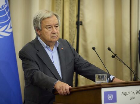 Генсек ООН во Львове призвал демилитаризовать ЗАЭС