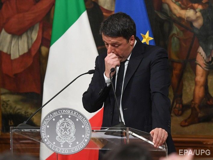 Президент Италии не принял отставки Ренци до утверждения бюджета