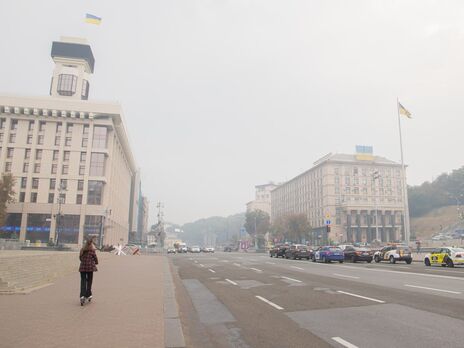 Из-за пожаров на торфяниках Киев весь в дыму