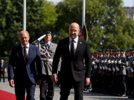 Премьер Украины Денис Шмыгаль встретился с канцлером Германии Олафом Шольцем