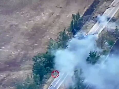 ВСУ обнародовали видео уничтожения колонны российских военных