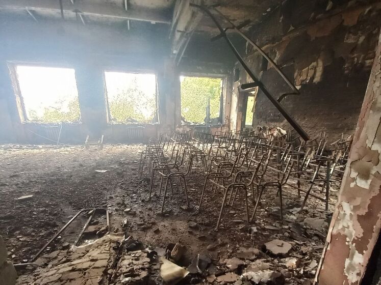 Через ворожі обстріли в Харківській області вигоріла школа – ДСНС