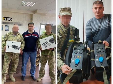ДТЭК Ахметова передал ВСУ дроны и пауэрбанки для Starlink