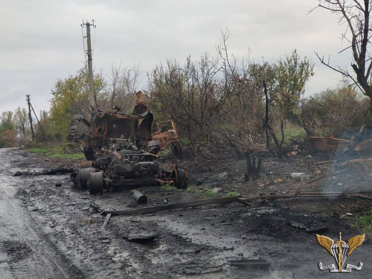 Українські десантники за допомогою дрона знищили два російські бронетранспортери