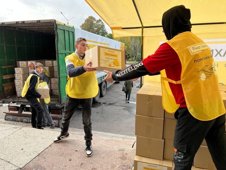 В Охтирці отримали чергову партію гуманітарної допомоги від Фонду Ріната Ахметова