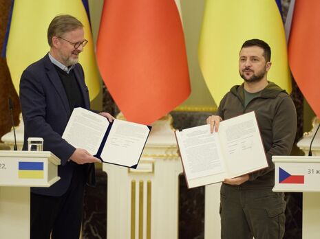 Зеленский и Фиала в Киеве подписали декларацию по евроатлантической перспективе Украины