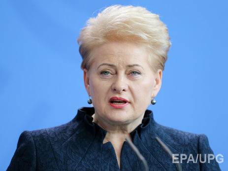Грибаускайте надеется, что безвиз для Украины будет имплементирован в 2017 году