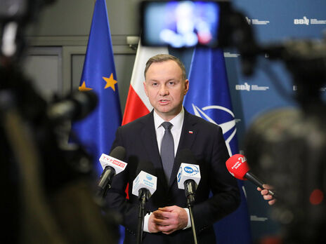 Дуда заявив, що ракета, яка впала в Польщі, найімовірніше, була російською