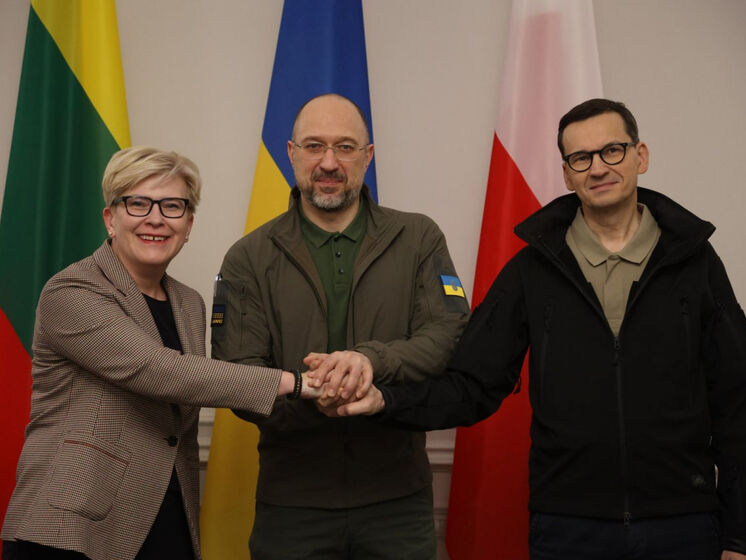 В Україну приїхали прем'єр-міністри Польщі й Литви. Вони зустрілися зі Шмигалем і підписали спільну заяву