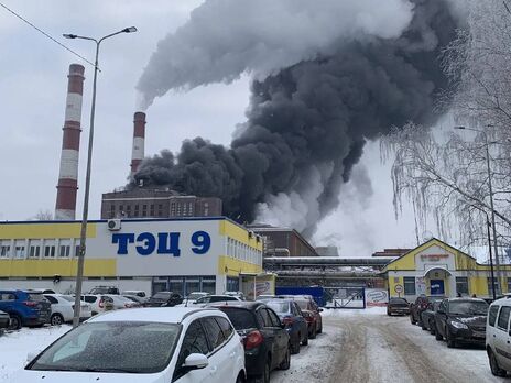 У російській Пермі – сильна пожежа на міській ТЕЦ, є постраждалі. Фото