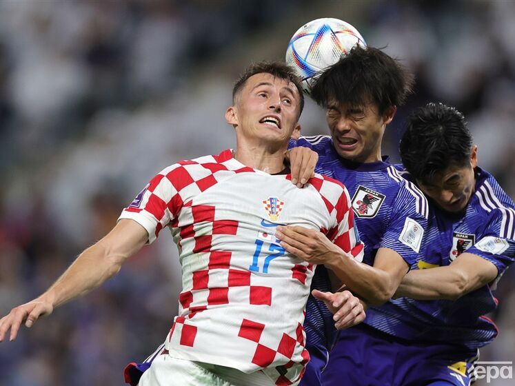 В 1/8 финала чемпионата мира по футболу Хорватия победила Японию