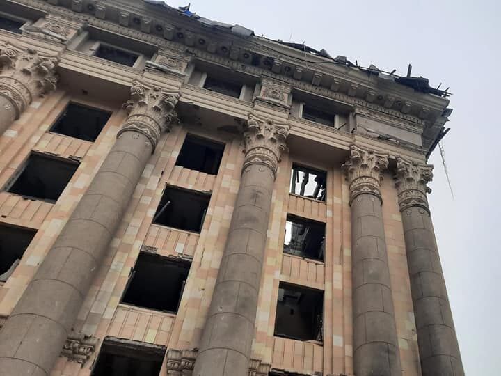 В Харькове законсервировали здание ОГА, разрушенное российскими ракетами – Синегубов