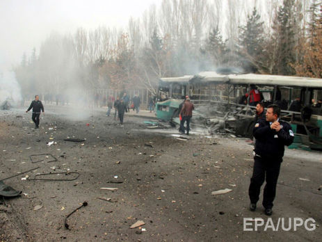 В сети опубликованы кадры с места взрыва в турецком Кайсери. Видео