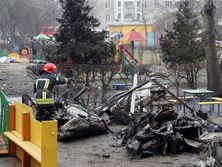 В Броварах вертолет упал возле детсада, погибло руководство МВД. Фоторепортаж