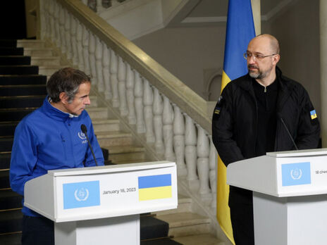 Гросси и Шмыгаль провели встречу в Киеве. Глава МАГАТЭ сообщил, что миссия агентства будет работать на украинских АЭС, как минимум 