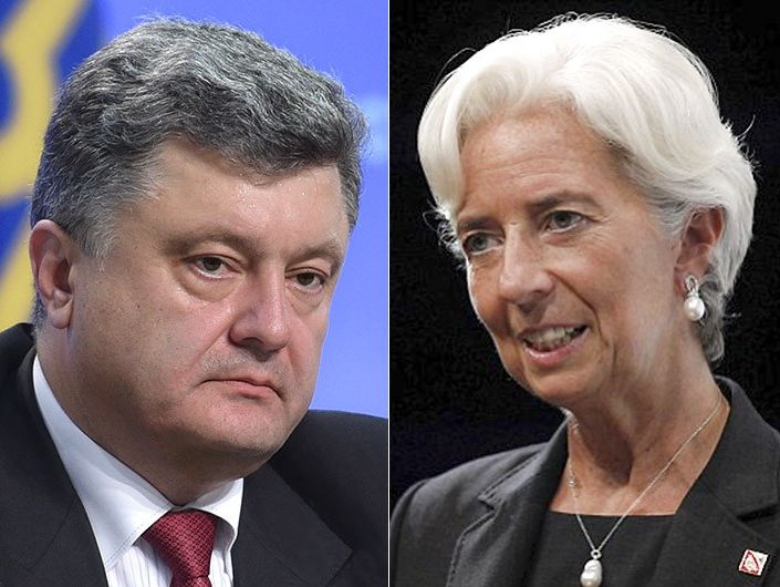 Порошенко и Лагард скоординировали шаги по взаимодействию Украины и МВФ в рамках программы расширенного финансирования