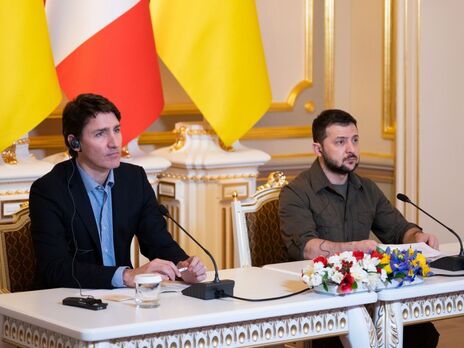 Трюдо и Зеленский обсудили, как Канада и партнеры могут удовлетворить потребности Украины из-за вторжения России