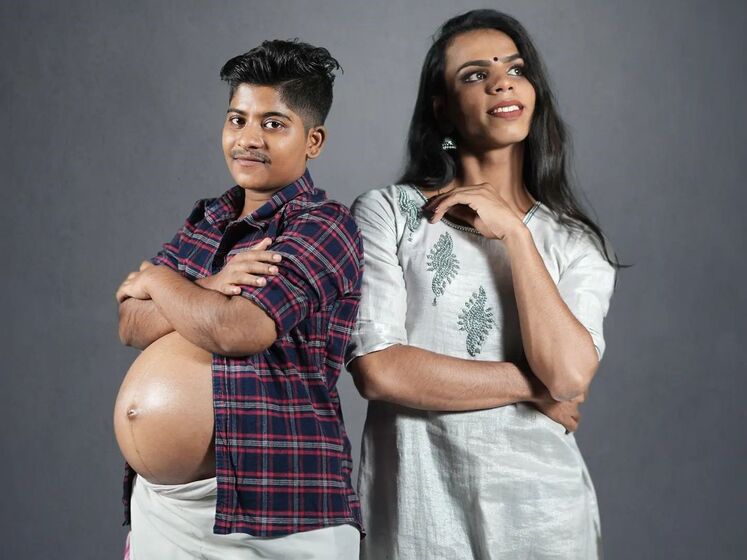 У трансгендерной пары из Индии родился первенец. Фото
