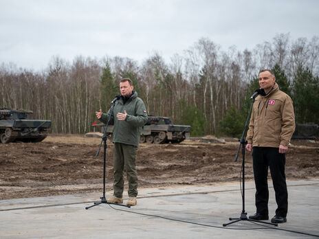 В Польше президент и министр обороны посетили учения украинцев на танках Leopard. Фоторепортаж