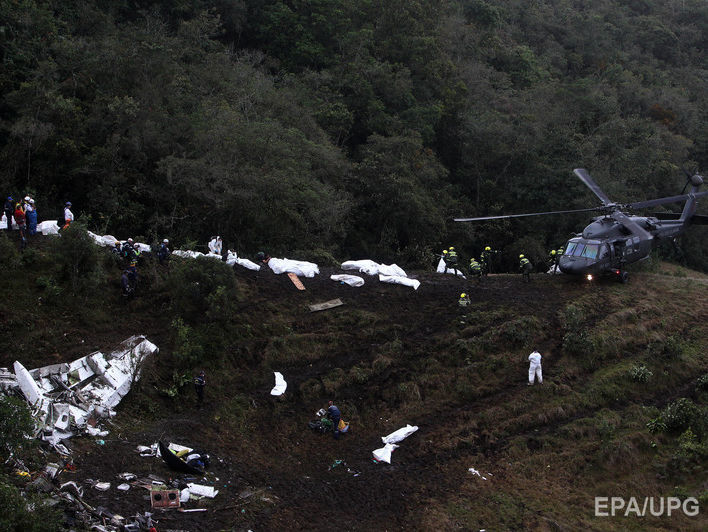 Боливийский министр: Причиной падения самолета с "Шапекоэнсе" в Колумбии стала ошибка пилота