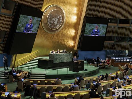 Зеленський закликав Генасамблею ООН підтримати резолюцію про 