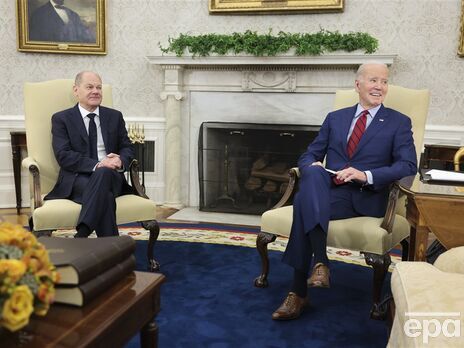 Байден і Шольц зустрілися у Вашингтоні й обговорили підтримку України