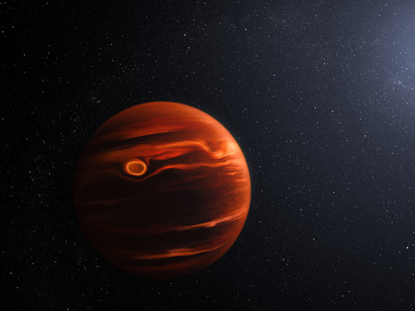 Телескоп James Webb зафиксировал пылевую бурю на планете за пределами Солнечной системы