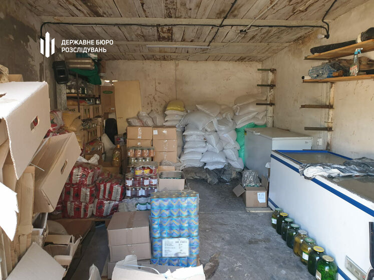 ГБР обнаружило склад похищенных продуктов, предназначавшихся для украинских военных