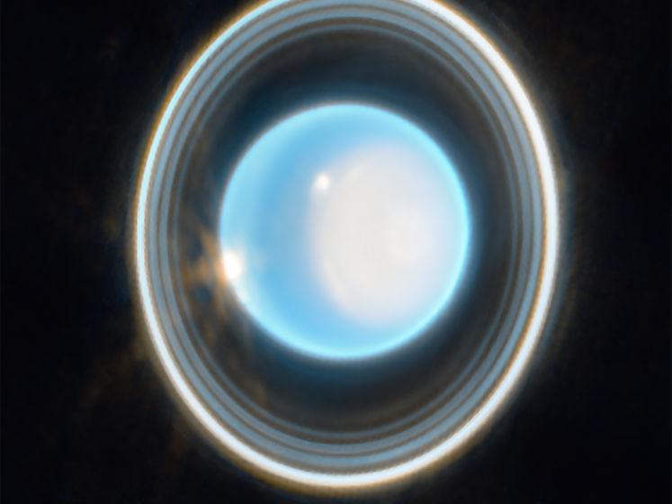 "Приголомшливе зображення крижаного гіганта". Телескоп James Webb сфотографував кільця і полярну шапку Урану