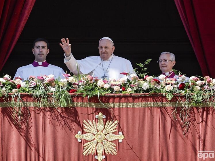 Папа римський помолився за мир для українців і за "пасхальне світло" для росіян