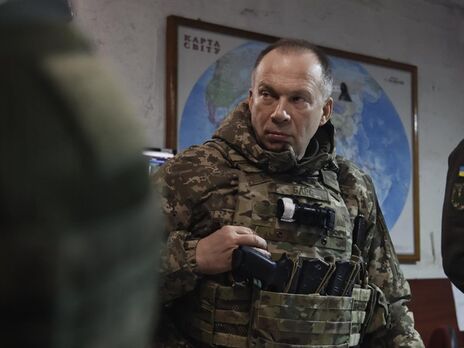 Сырский показал уничтожение российского склада боеприпасов под Бахмутом