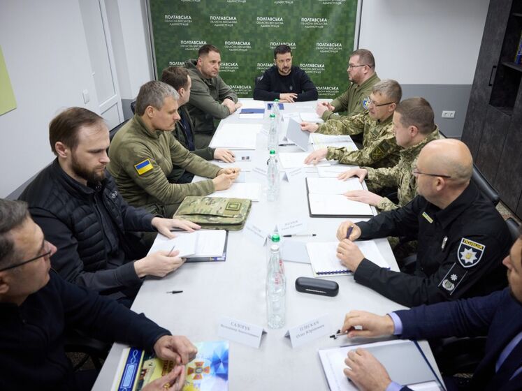 Зеленський у Полтавській області провів нараду з безпеки та соціально-економічної ситуації