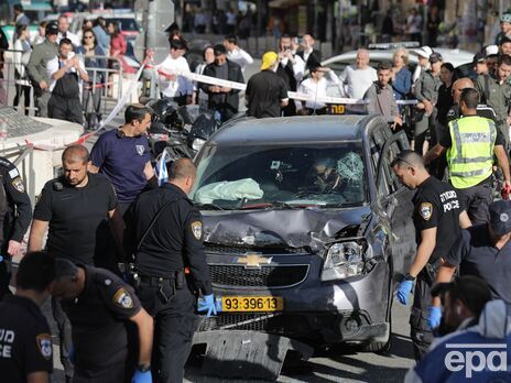 В центре Иерусалима автомобиль въехал в толпу, есть раненые